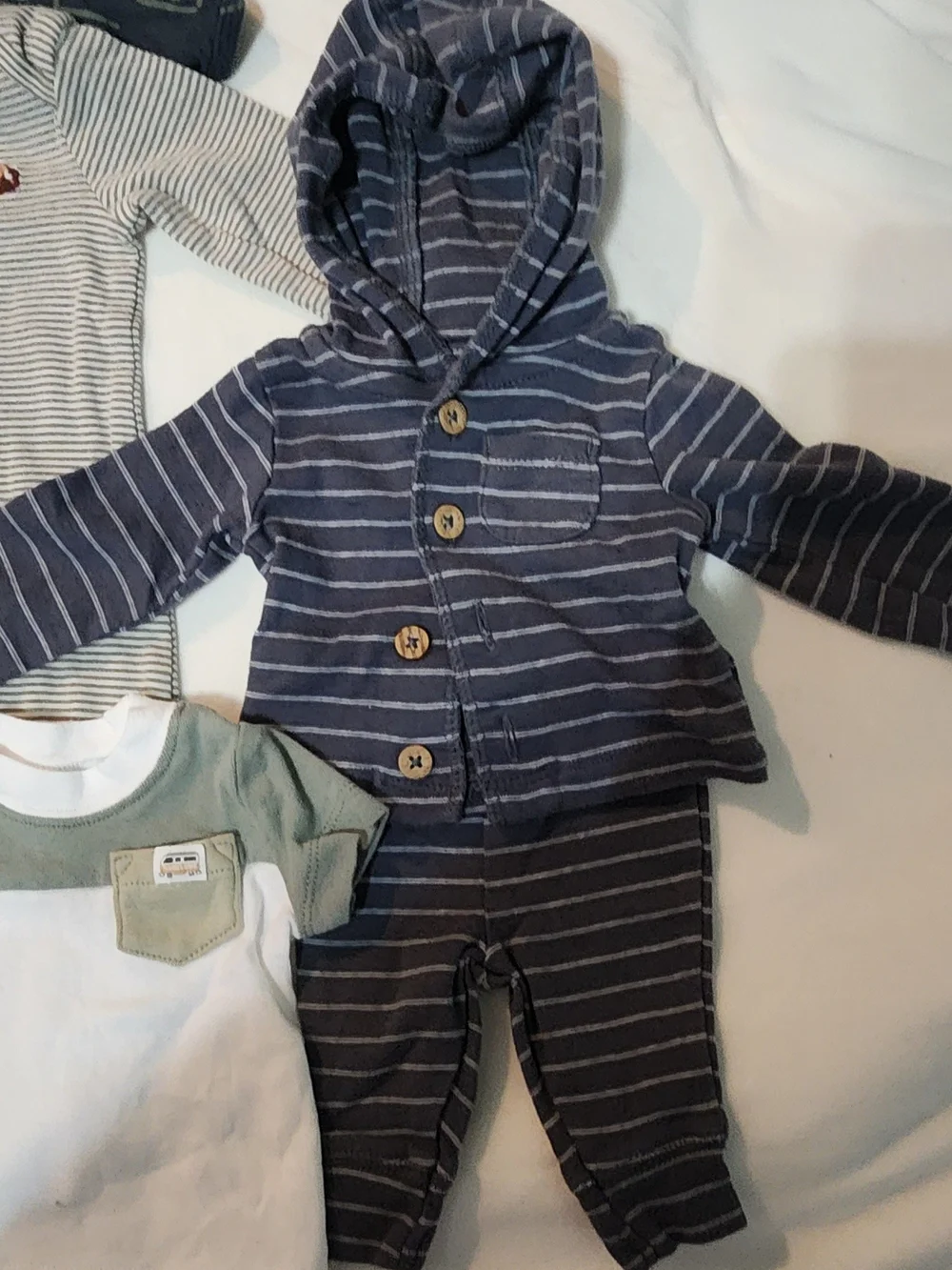Carter's Boys' Navy & Gray One-Piece and Outfit Lot Newborn
